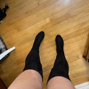 COPY - Thigh High Black Suede Boots